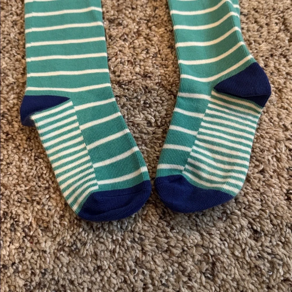 Matilda Jane Striped Knee-High Socks with Lace Trim